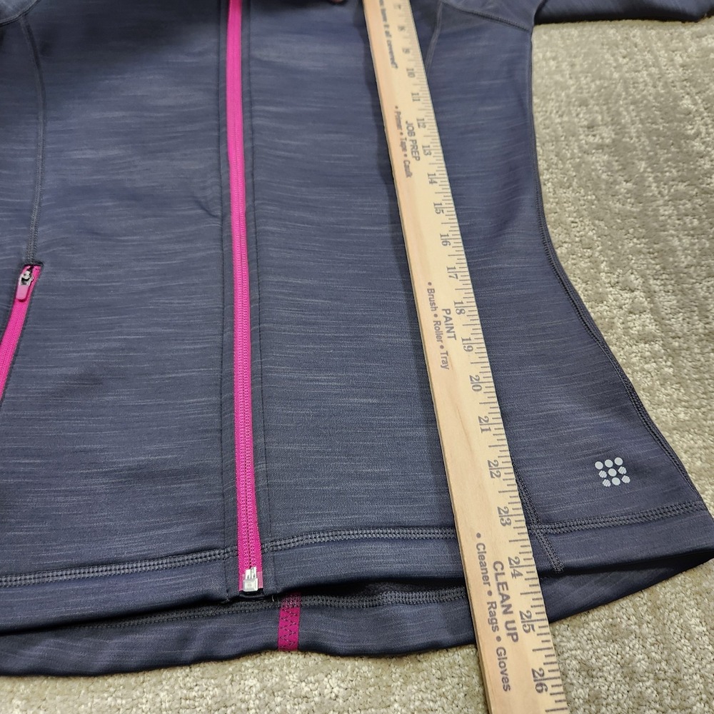 Title Nine Jacket Women XS Full Zip Heather Gray Fleece Golf Hoodie Performance - Picture 4 of 9